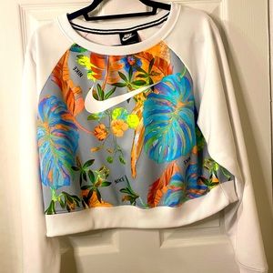 Nike white sweater